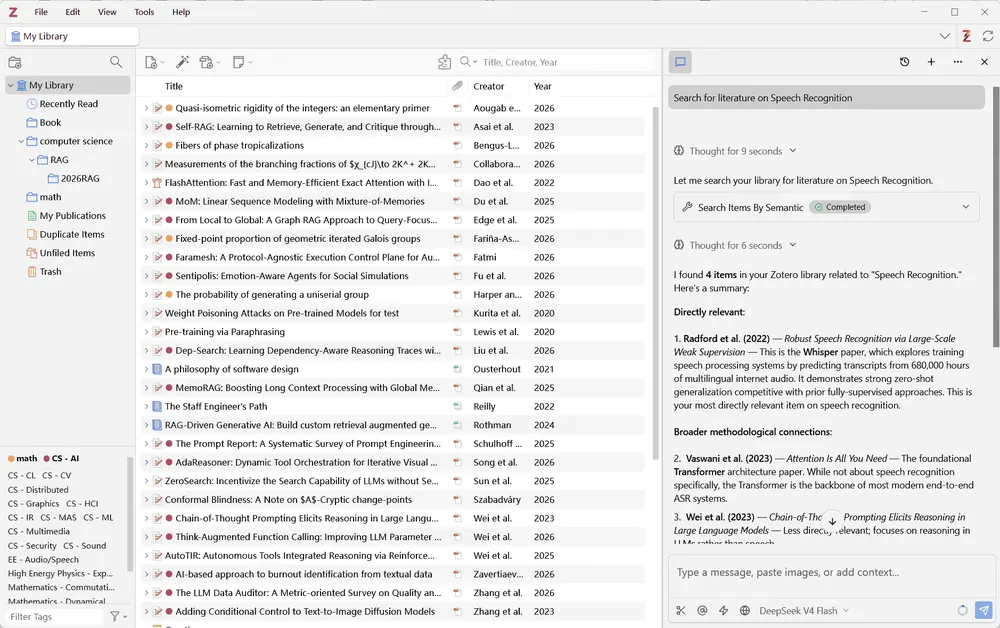 Zotero — Semantic Library Search & OpenAlex